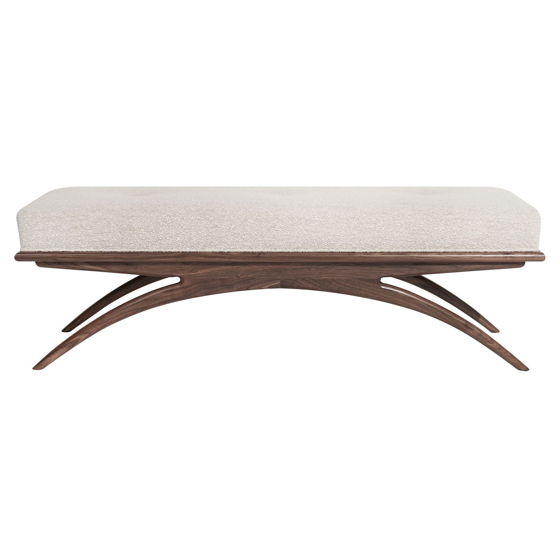 Convex Bench Series 60 in Natural Walnut For Sale