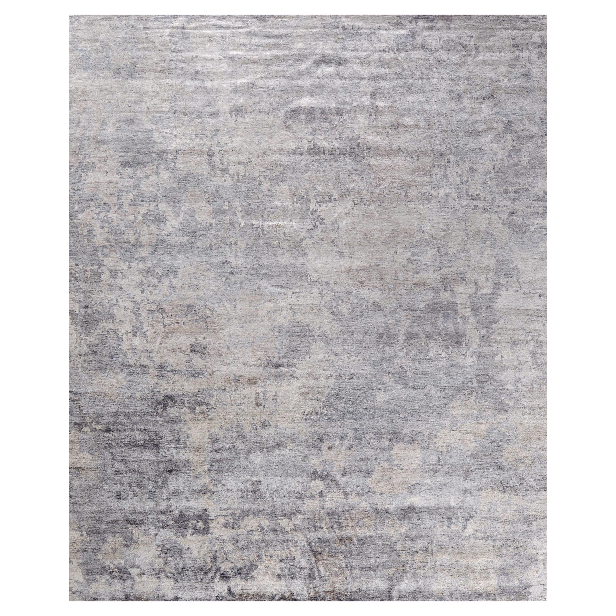 Mehraban Rugs, Tappeto in seta di bambù dal design moderno A2007