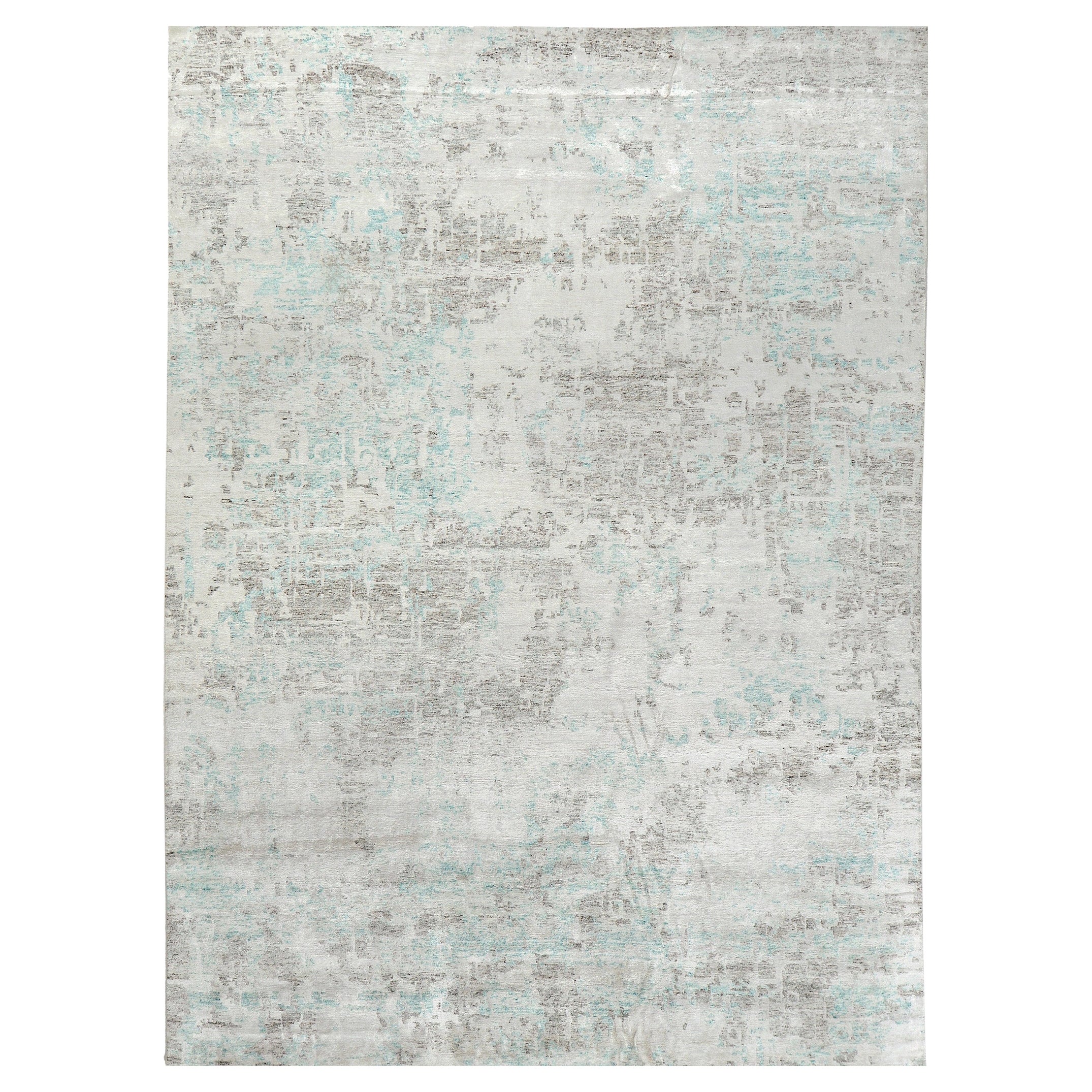 Mehraban Rugs, Tappeto in seta di bambù dal design moderno A2010