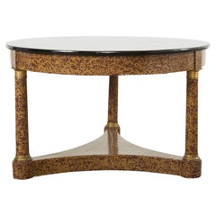 Vintage French Empire Style Cocktail Table Speckled by Ira Yeager