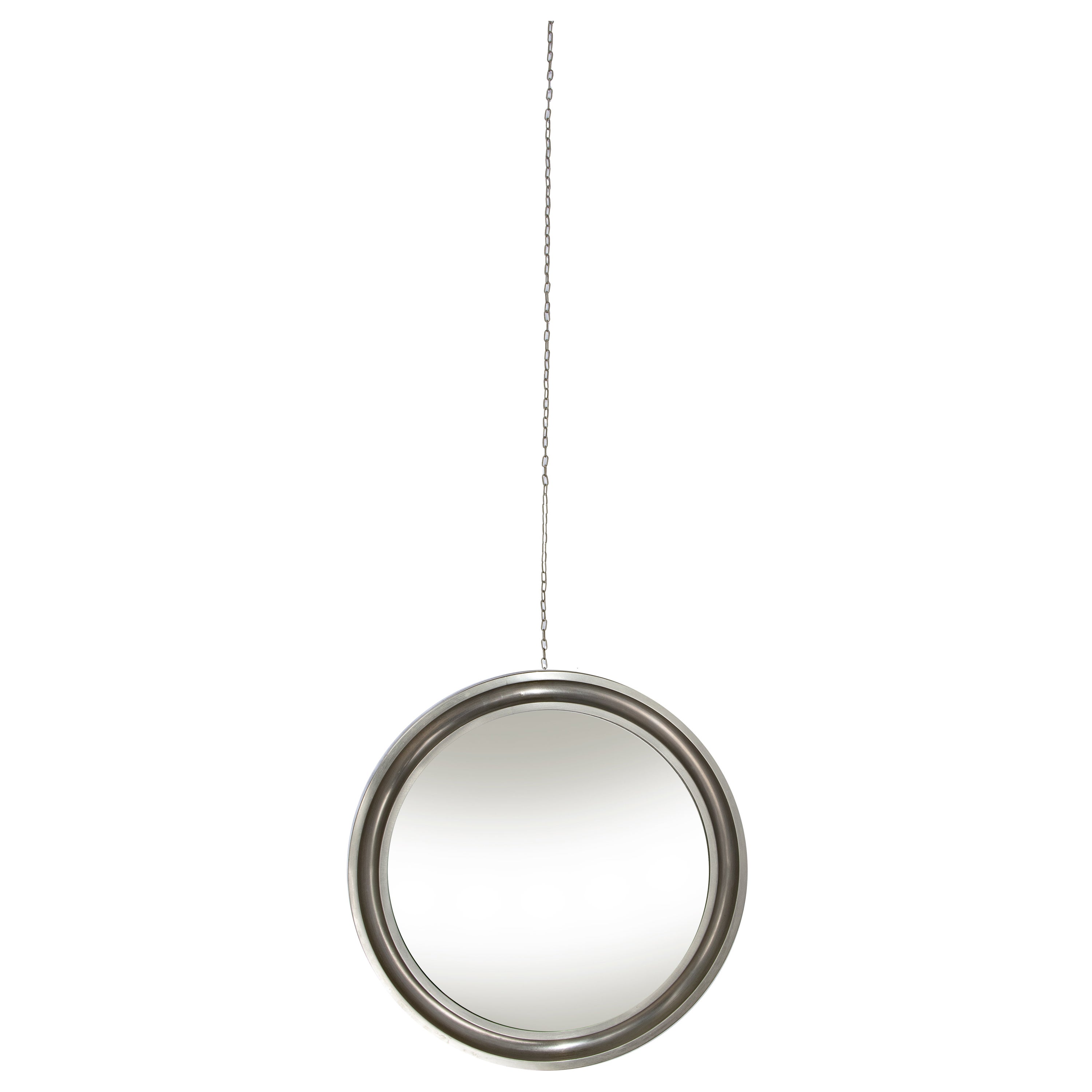 Espejo redondo vintage de Sergio Mazza para Artemide, Italia 1961