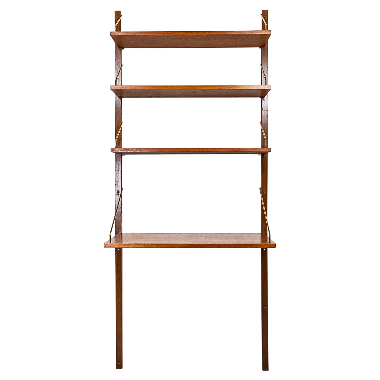 Danish Modern Teak Single Panel Wall System For Sale at 1stDibs