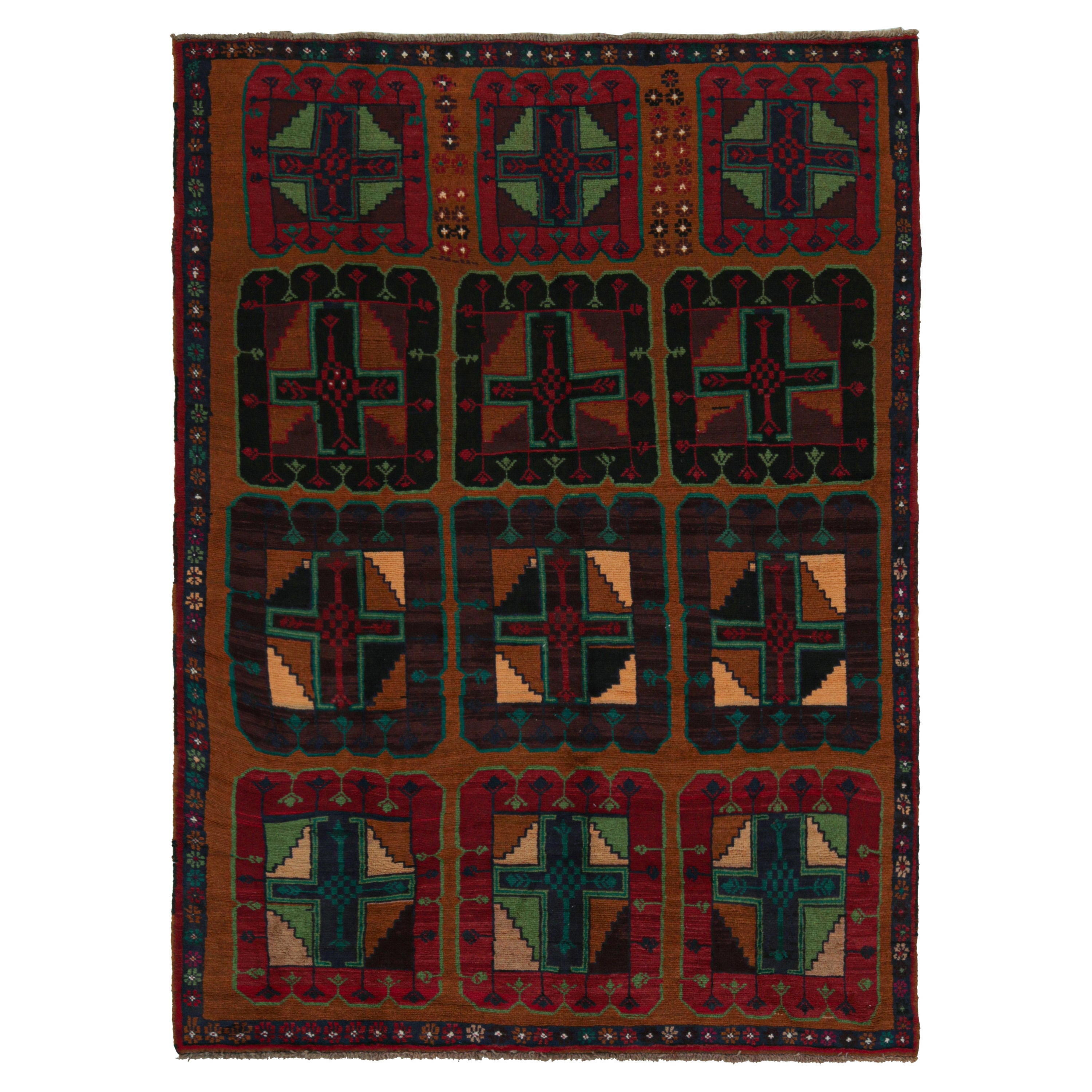 Rug & Kilim’s Baluch Tribal Rug with Colorful Geometric Patterns For Sale
