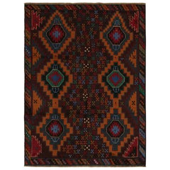 Vintage Baluch Stammes-Teppich in Brown & Multicolor-Muster von Rug & Kilim