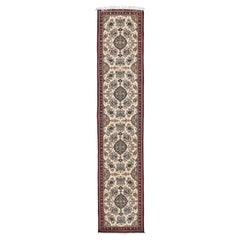 Tapis de couloir persan en laine d'agneau fin 55218