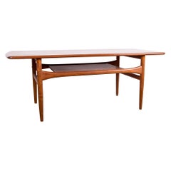 Table basse danoise, 2 niveaux, en teck, de Robert Christensen pour Arrebo Mobler.