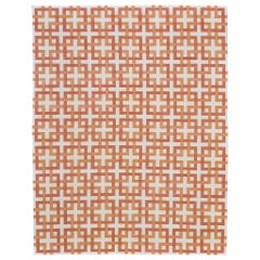 Alfombra plana contemporánea Colección Cielo Estera Mandarina