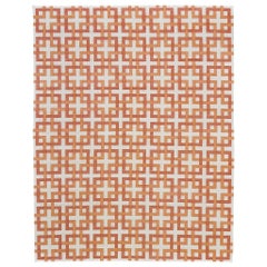 Contemporary Flat-Weave Rug Cielo Collection Estera Tangerine