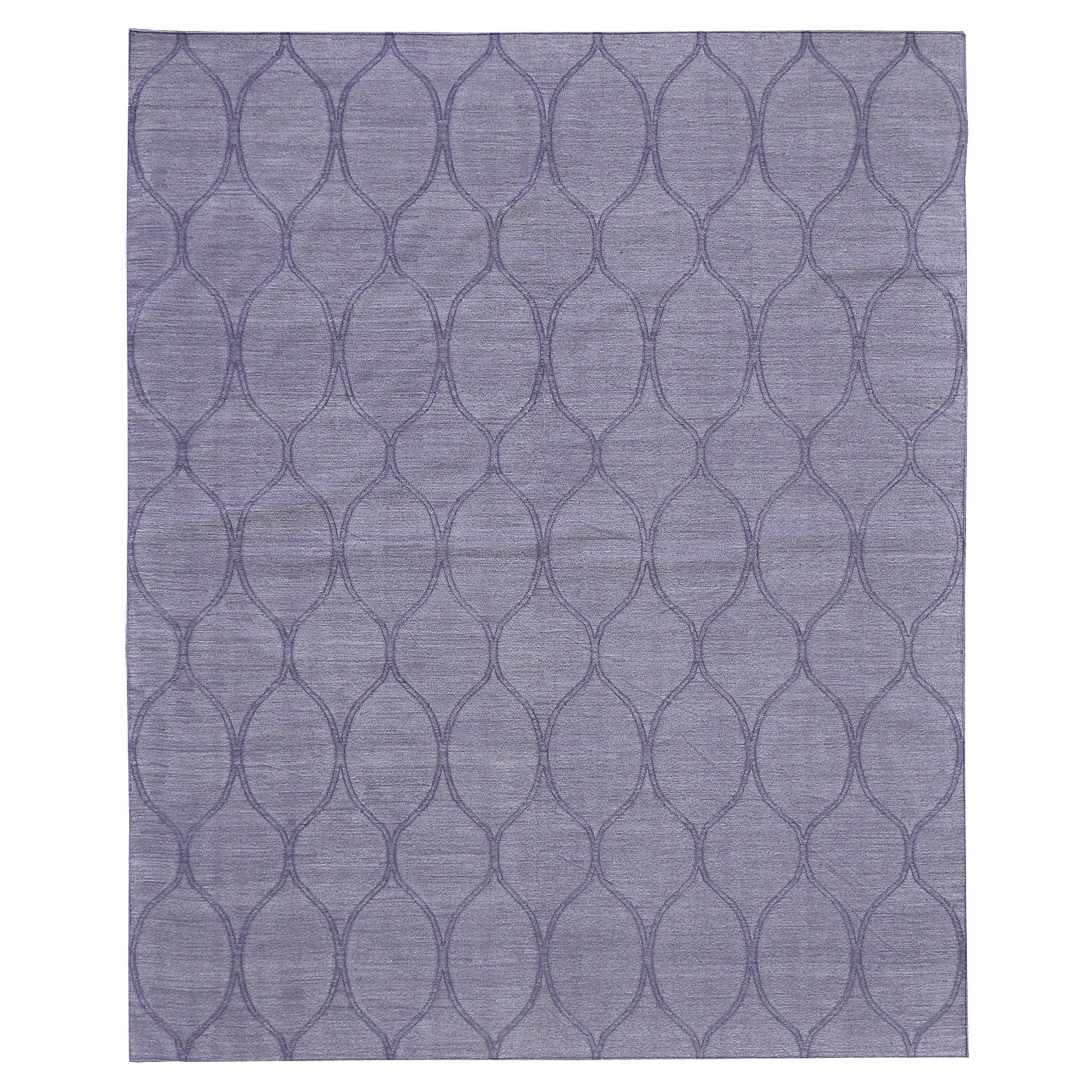 Contemporary Flat-Weave Rug Cielo Collection Valla Elderflower For Sale