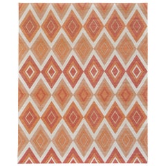 Alfombra plana contemporánea Colección Cielo Permata Mandarina
