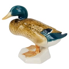 Beswick Mid Century Modern Porcelain Mallard, by T. Watkin, England ca 1950