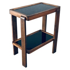 Vintage Art Deco Design Two Tier Side Table, Belgium 1930's