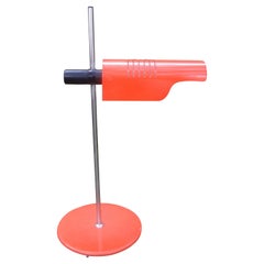 Mid Century Modern Dutch Enameled Metal Desk Lamp