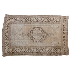 Vintage Distressed Oushak Carpet