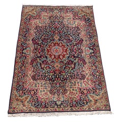 Handgefertigter persischer Kirman-Lavar-Teppich, 1980er Jahre