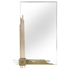 Vintage Wall Mirror by Angelo Brotto for Esperia, Italy 1970s