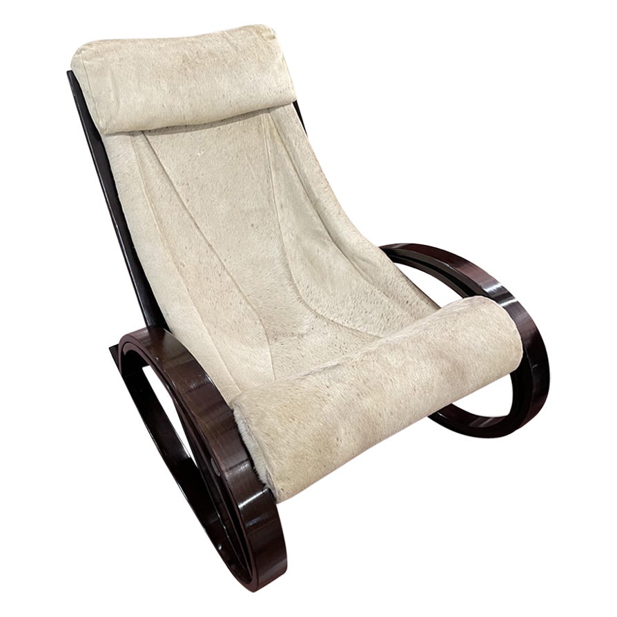 Sgarsul Rocking Chair by Gae Aulenti for Poltronova, Italy 1960s For Sale