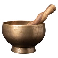 Early 20th century bronze Nepali Naga Singing bowl OriginalBuddhas