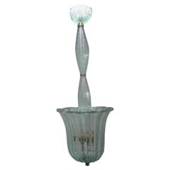 Lanterne en verre de Murano vintage par Barovier & Toso