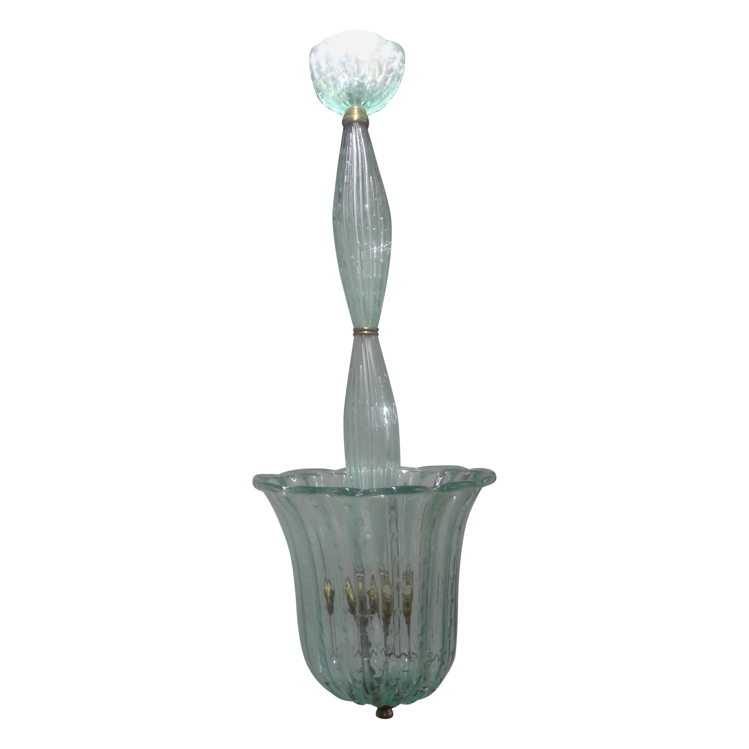 Vintage Murano Glas Laterne von Barovier & Toso