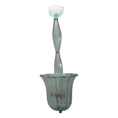 Vintage Murano Glas Laterne von Barovier & Toso