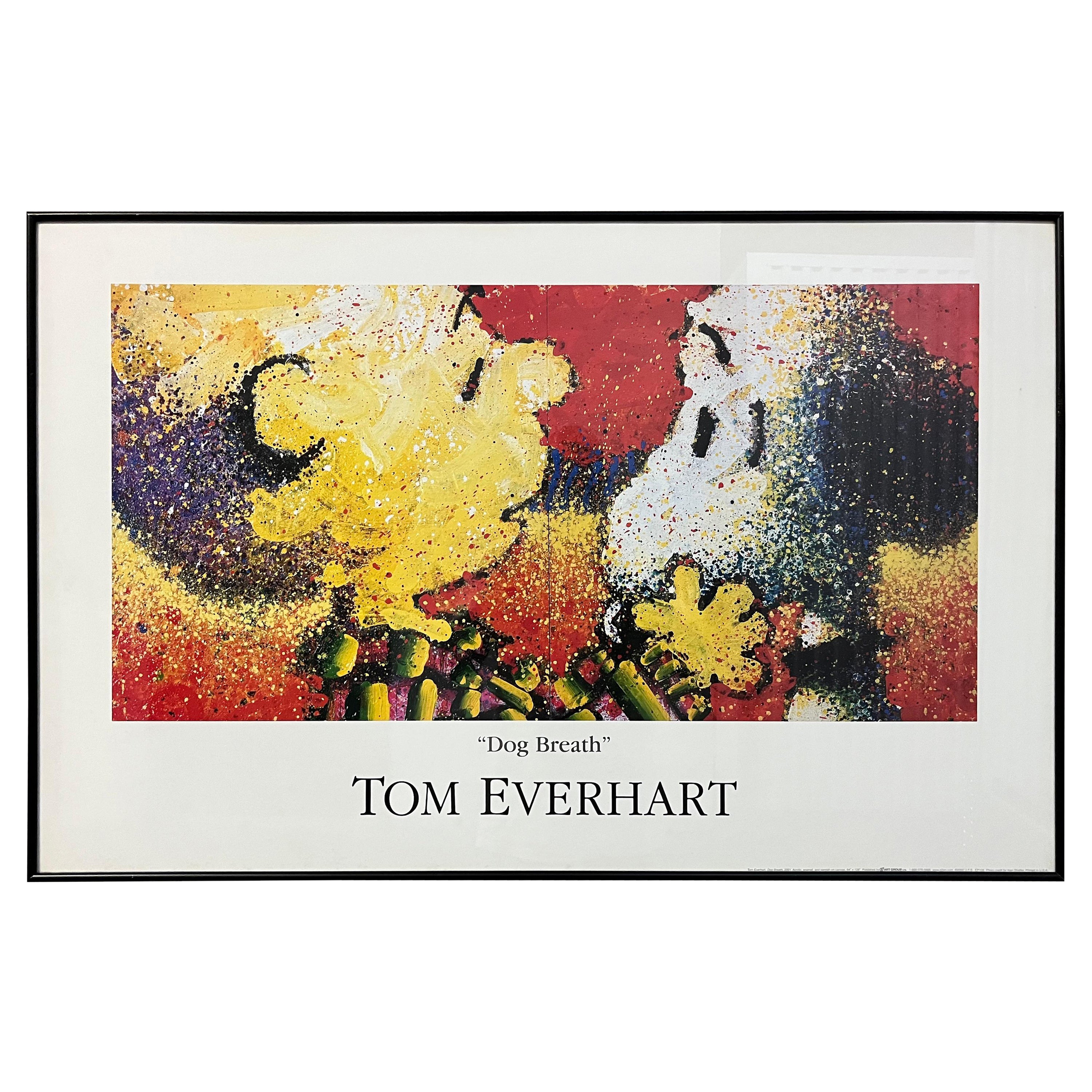 Early 21st Century Dog Breath by Tom Everhart Custom Frame Original Poster. For Sale