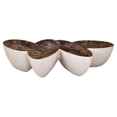 Wendell Castle Large 'Sizzle' Four Pod Biomorphic Coffee Table