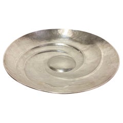 Plato de plata en espiral Tapio Wirkkala modelo 143, Kultakeskus Hämeenlinna, 1973
