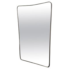 Attributable brass mirror of the 70s Gio Ponti