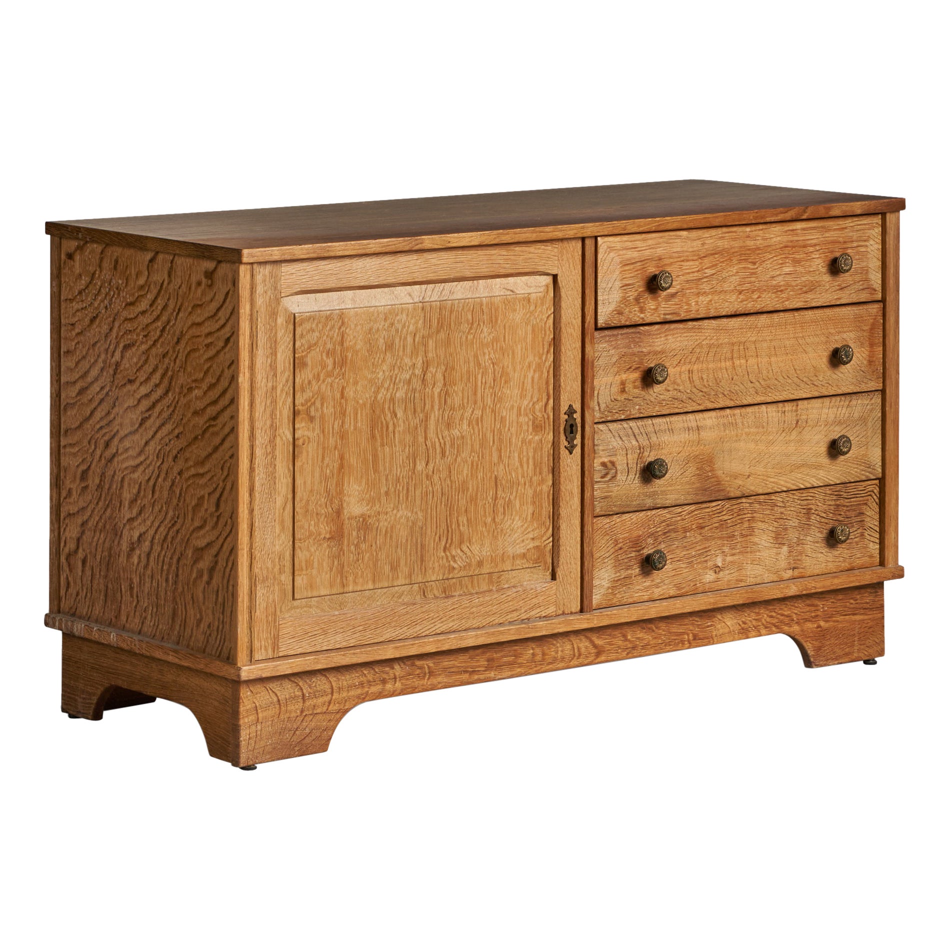 Vintage 1940s Globe Wernicke Tiger Oak and Brass Post Office File