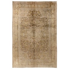 8x10.6 Ft Semi Antique Turkish Sivas Rug in Soft Colors, Velvety Wool Pile