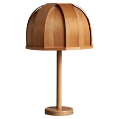 Solbackens Svarveri, lampe de table, pin, Suède, années 1970