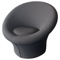 Vintage Artifort Black Mushroom  Lounge Chair by Pierre Paulin in STOCK