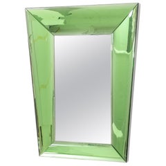 "GREEN TRAPEZE" mirror