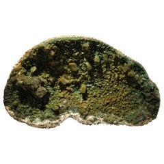 Celadonite inclut Heulandite d'Ariangabad, Maharashtra, Inde