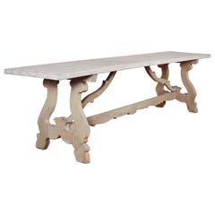 Grande table console espagnole