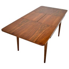 1940s Jindrich Halabala Extendable Dining Table in Walnut, Czechoslovakia