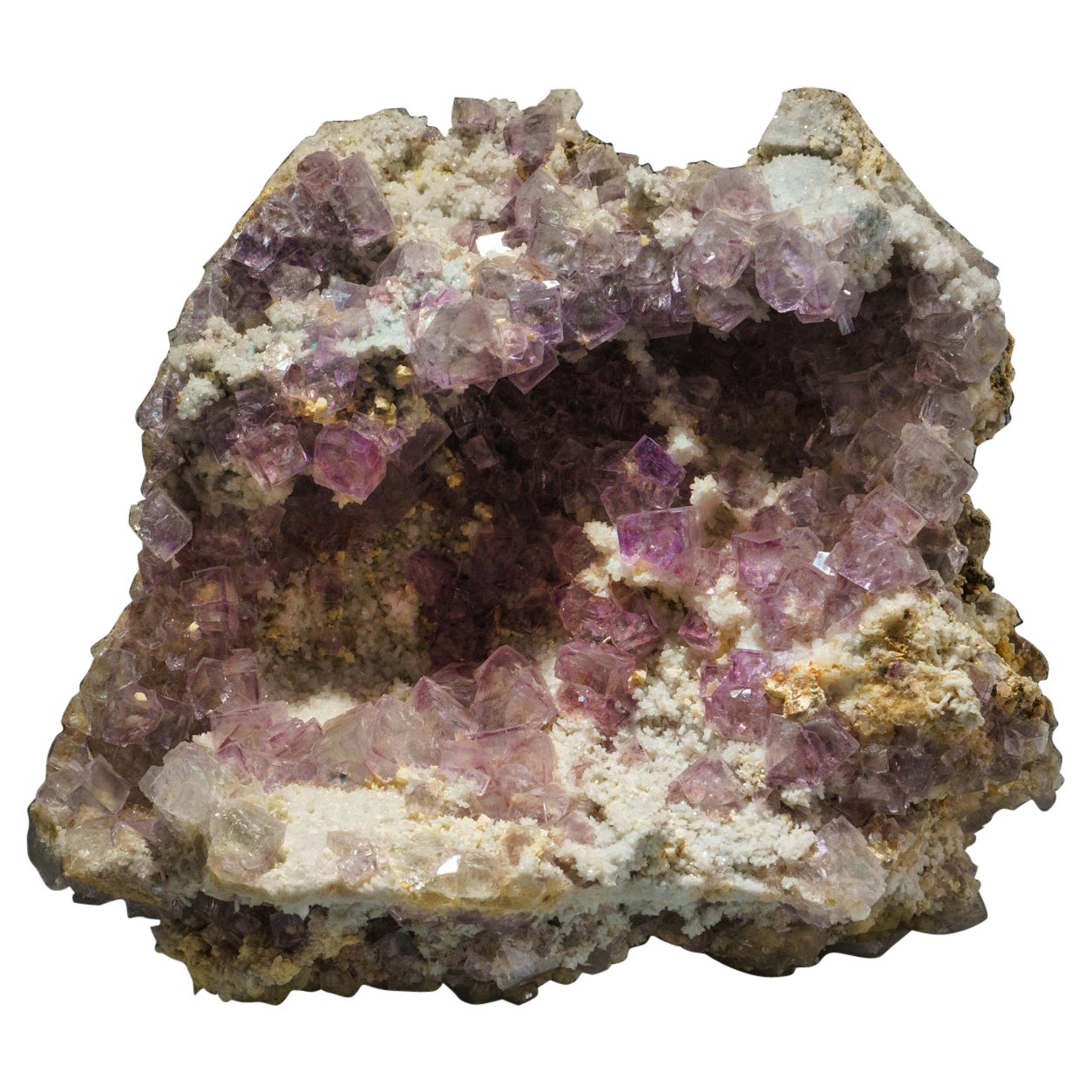 Purple Fluorite from Minggang Mine, Henan Province, China (11.2 lbs) For Sale