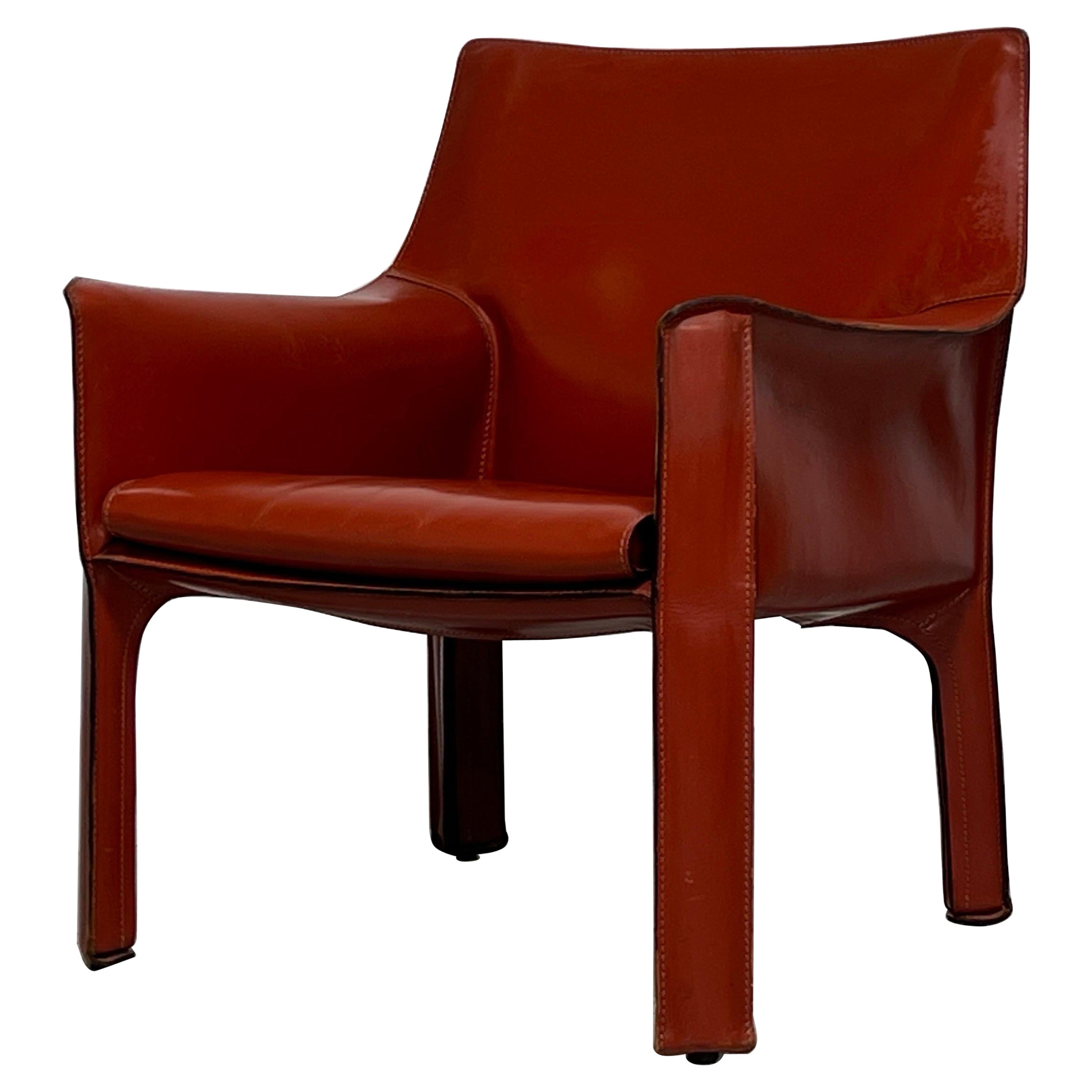 Mario Bellini 414 Cab Lounge Chair pour Cassina 