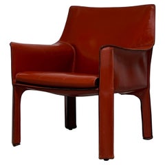 Used Mario Bellini 414 Cab Lounge Chair for Cassina 