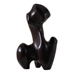 Large Organic wooden Sculpture by Jan Hoog, 1978