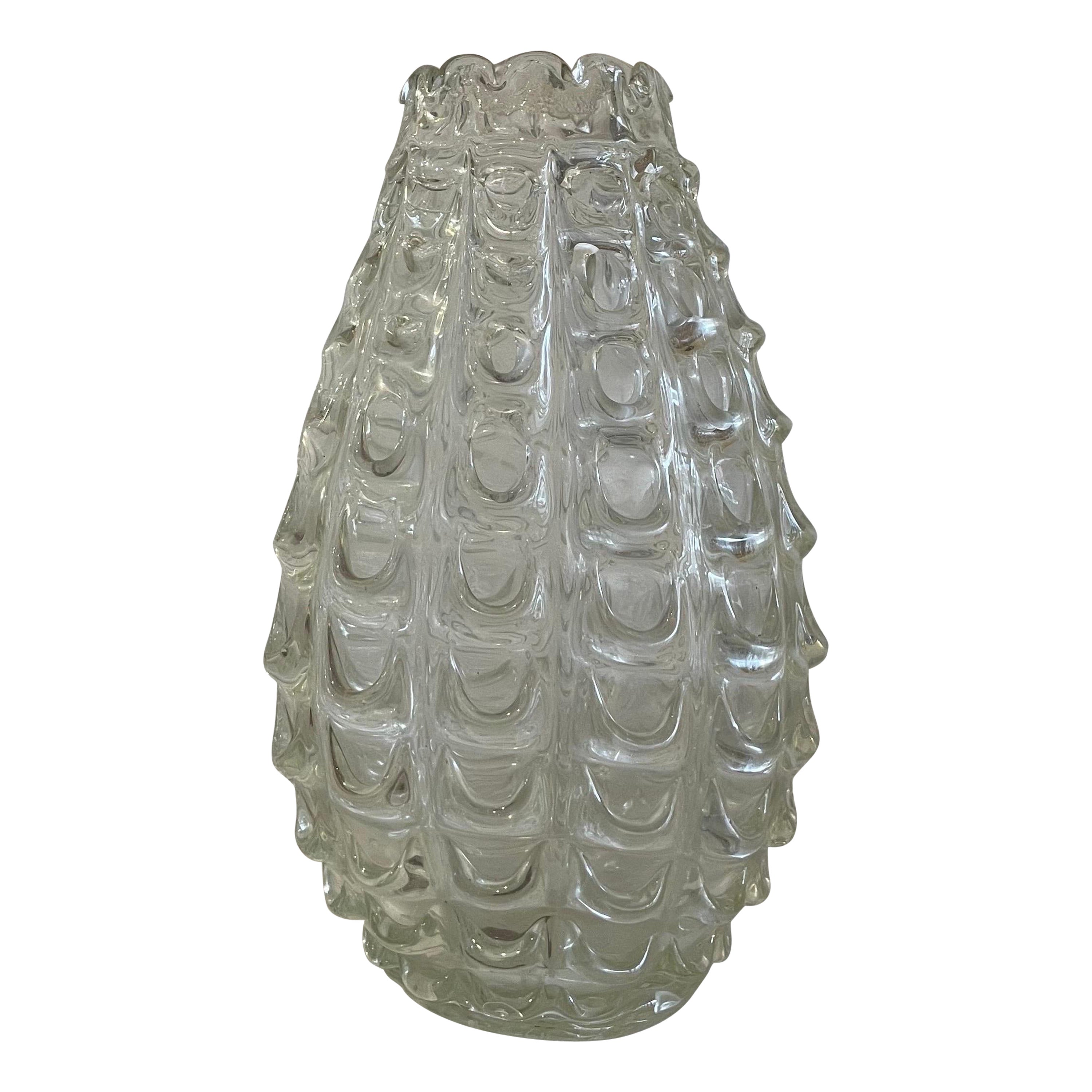 Vase festonné Art Déco Barovier  en vente