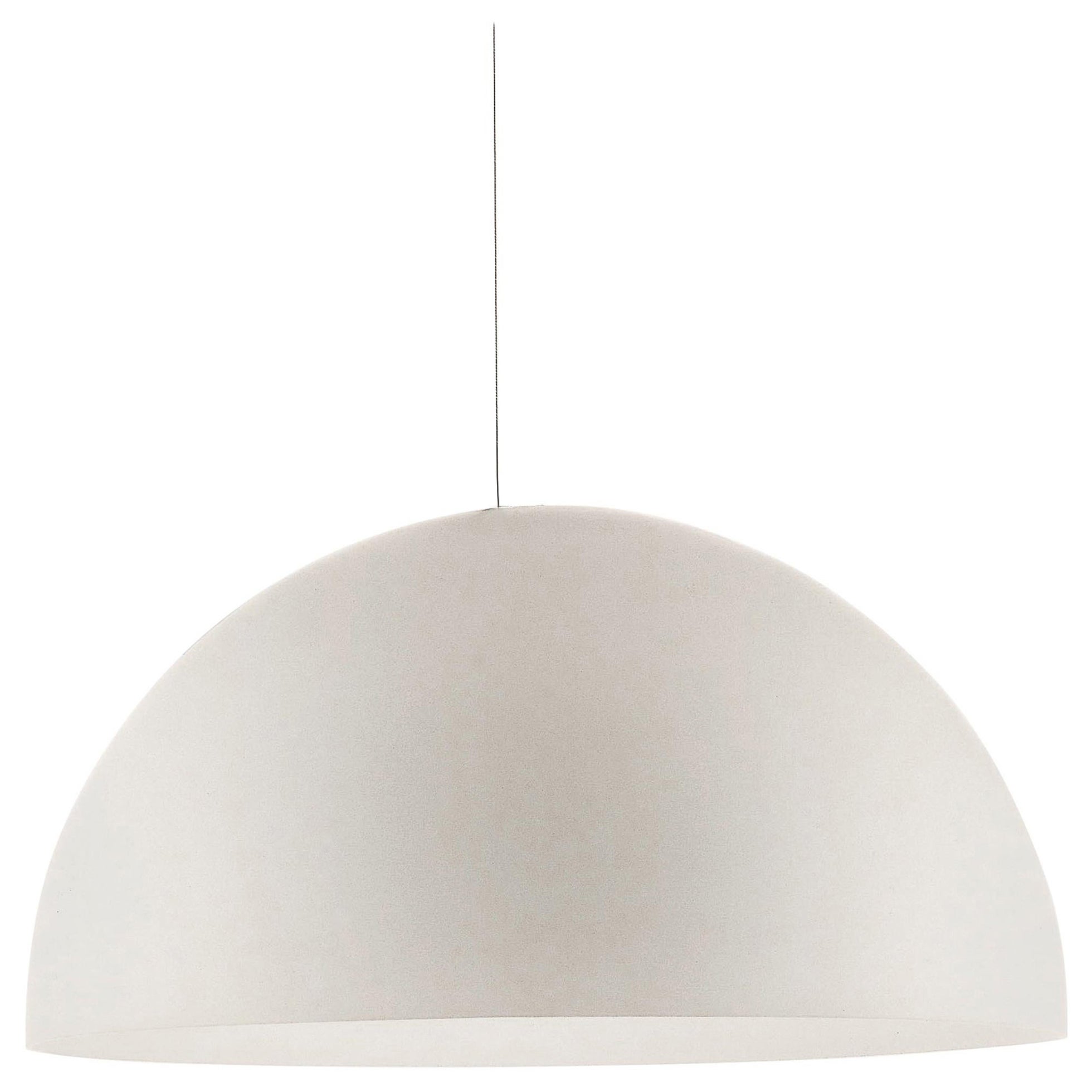 Vico Magistretti Suspension Lamp 'Sonora' Opaline Methacrylate by Oluce For Sale