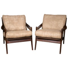 Pair of Danish Modern Armchairs in the Manner of Ib Kofod-Larsen