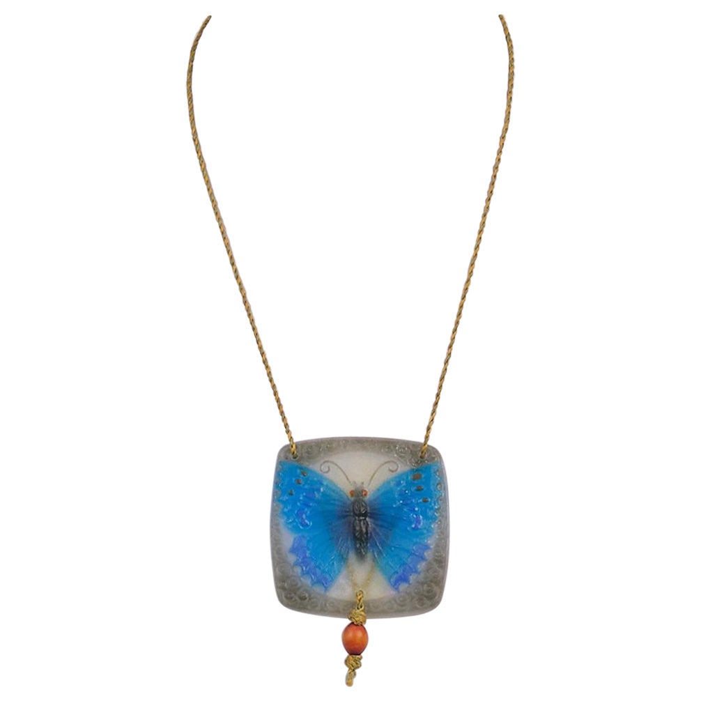 Lot De 2 Petites Boîtes Anciennes En Pâte De Verre émaillée - Bleu Et Blanc - Style Bijou/coffret - Occasion