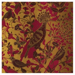 Contemporary Hummingbirds Silk Panel