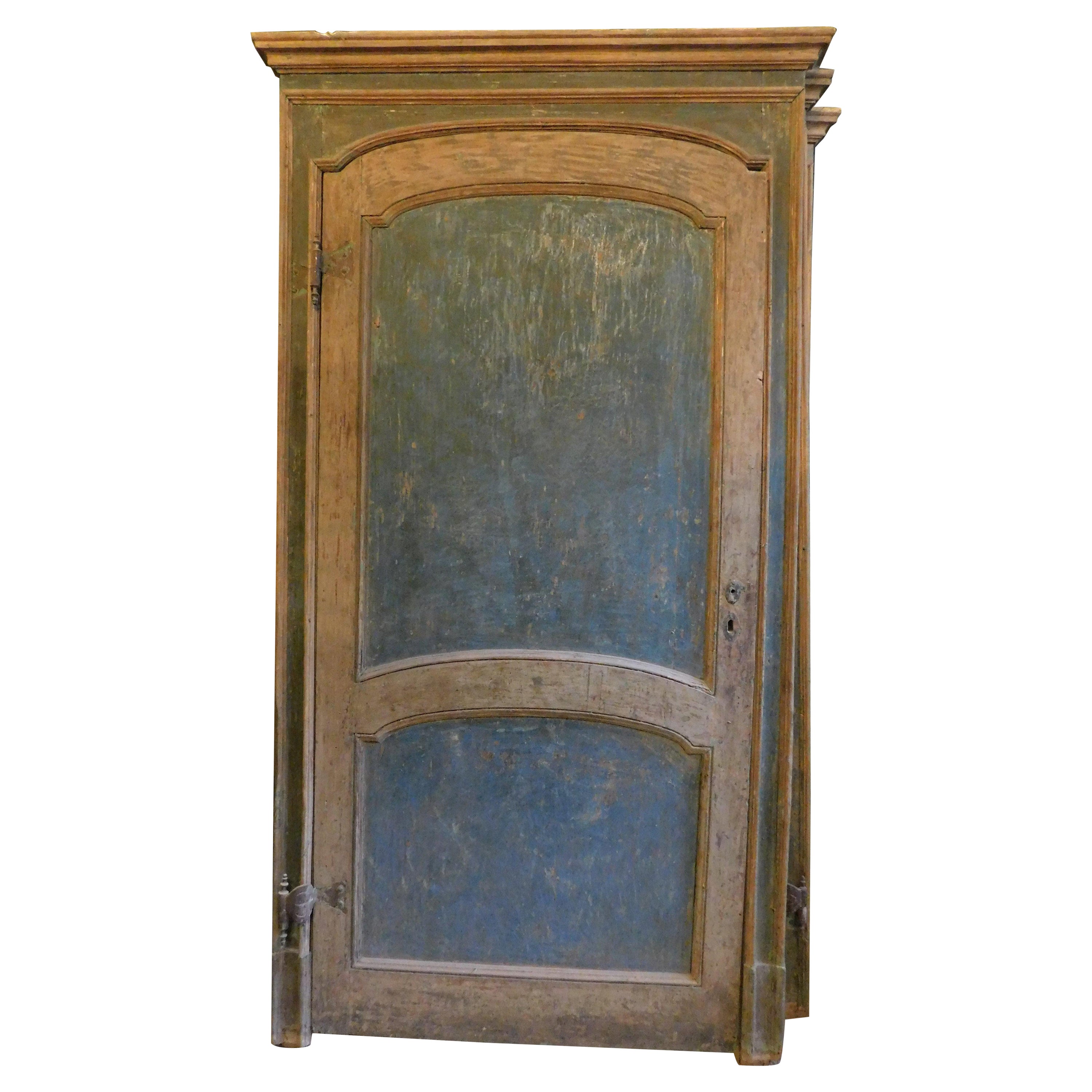 set of 3 internal doors, lacquered and similar, complete with frame, Italy For Sale