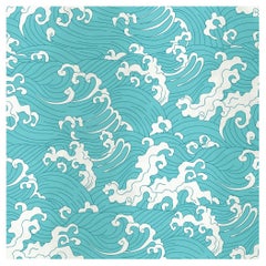 Contemporary Waves Silk Panel