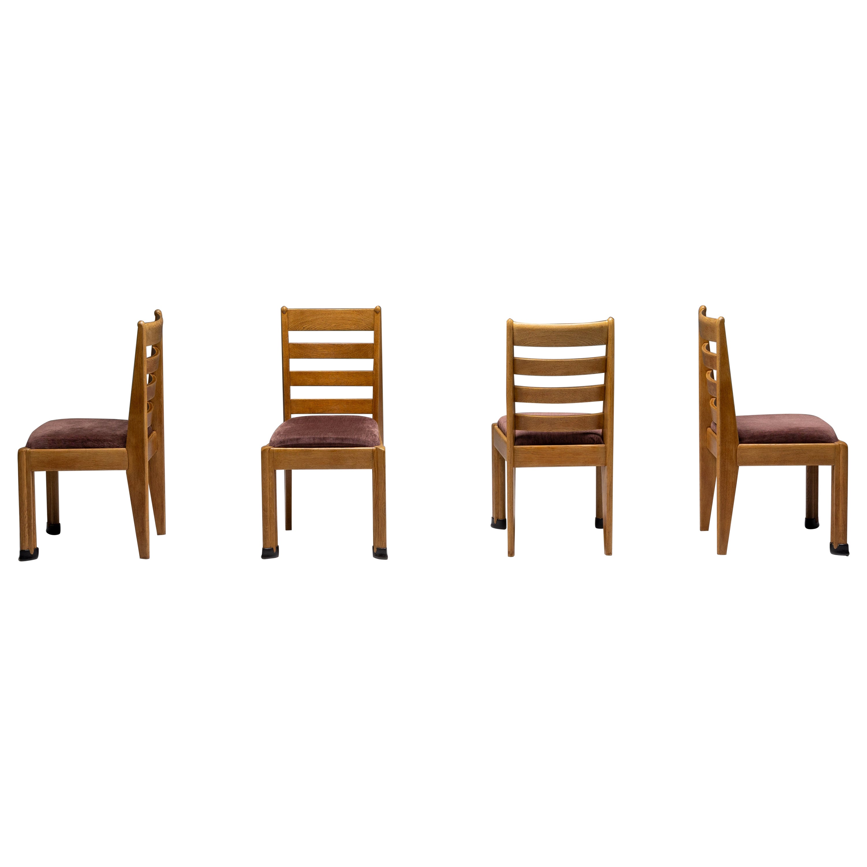 Rationalist Dining Chairs in Oak, Holland, 1920s