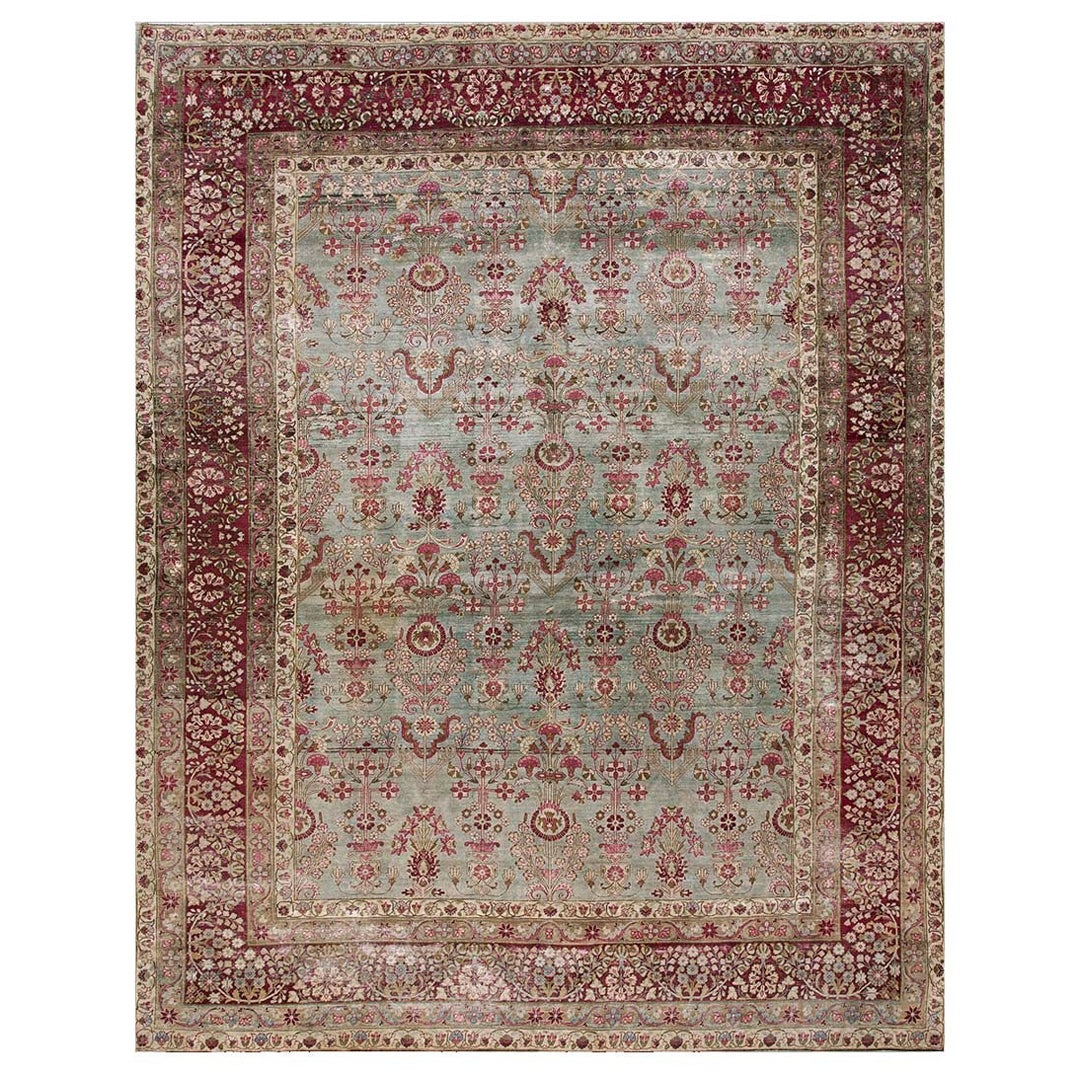 Early 20th Century S.E. Persian Kirman Carpet ( 9'2"x 11'8" - 280 x 355 ) For Sale